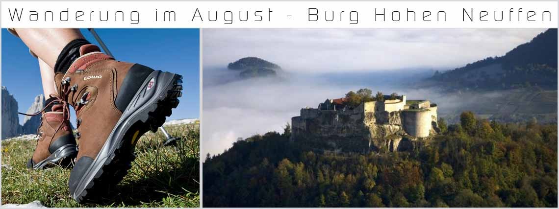Wanderung im August - Burg Hohen Neuffen